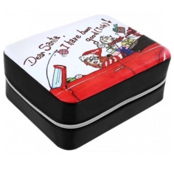 Brighton Dear Santa I Have Been Good-Ish Jewelry Box Travel Case Nwot - Picture 9 of 16